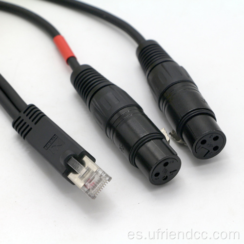 Cable personalizado XLR 3pin a RJ45 DMX512